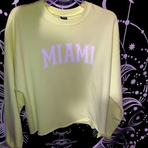 Lime Green Miami Crewneck